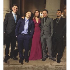 LULUS Red Two Piece Dress Large